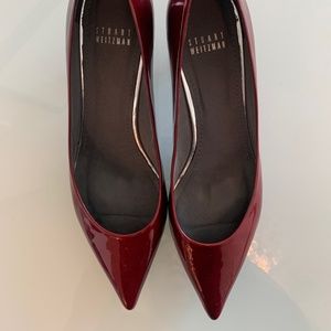 Stuart Weitzman Red Kitten Heels